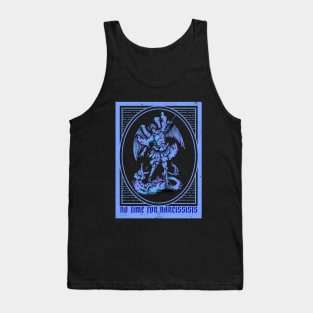 “No Time For Narcissists” Archangel Michael Slaying Serpent In The Garden Tank Top